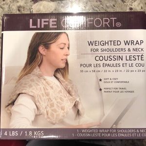 Life comfort 4lb weighted wrap for shoulders and neck
